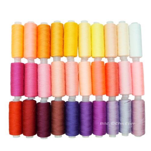 30 Nähgarne je ca.220m Nähgarnset Nähfaden Garn Faden f. Nähmaschinen mehrfabig 8717b - zum Schließen ins Bild klicken